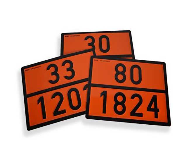 ADR Haz-Chem Plate