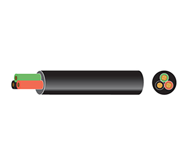 3 Core Cable 14/0.30 Black 30Mtr