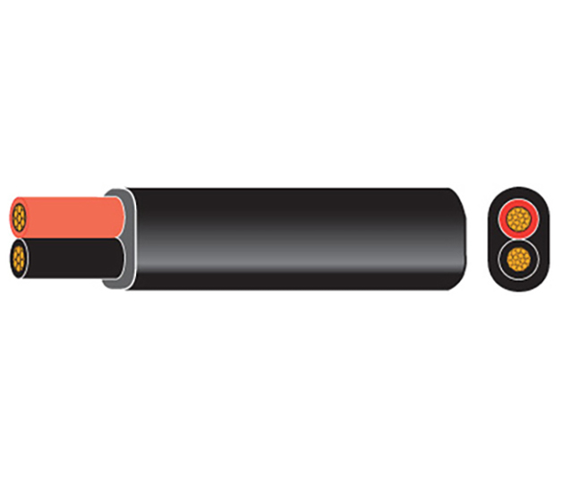 Twin Core Cable 9/0.30 Black/Red/Black 30Mtr