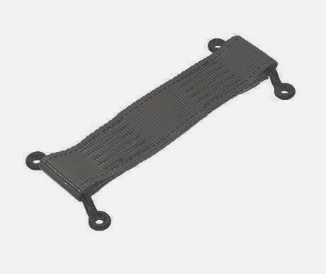 Check Strap 50 x 135mm Black