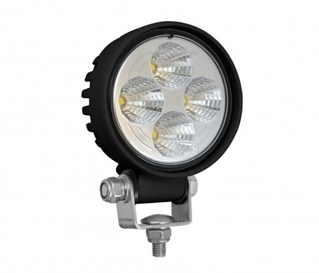 Work Lamp LED Round Compact Black