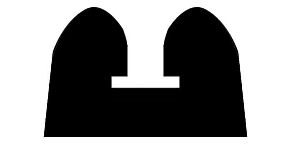 Rubber Fender – Double D 22 x 14mm
