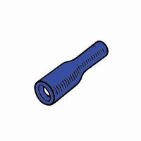 Bullet Terminal Female 5mm Blue