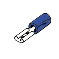 Spade Terminal Female 6.4mm Blue