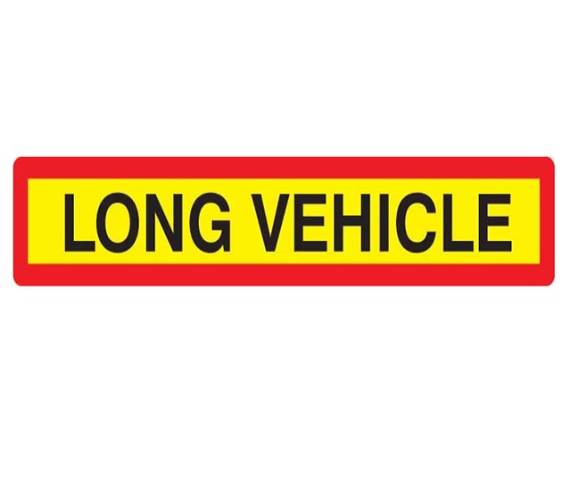 “Long Vehicle” Sign – 49Ins