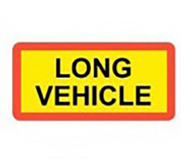 “Long Vehicle” Sign – Short Type