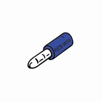 Bullet Terminal Male 5mm Blue