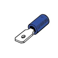 Spade Terminal Male 6.4mm – Blue