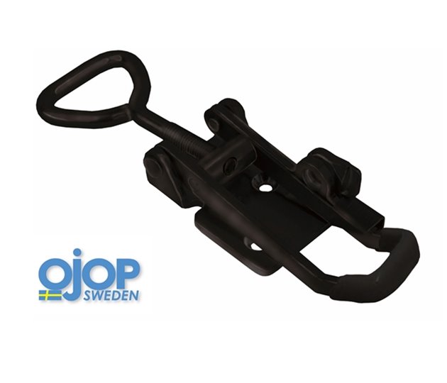 OJOP 704 Series Overcentre Fastener Locking c/w Safety Catch – Black Finish