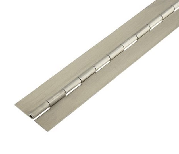 Piano Hinge 50mm Open 4.5mm Pin Aluminium