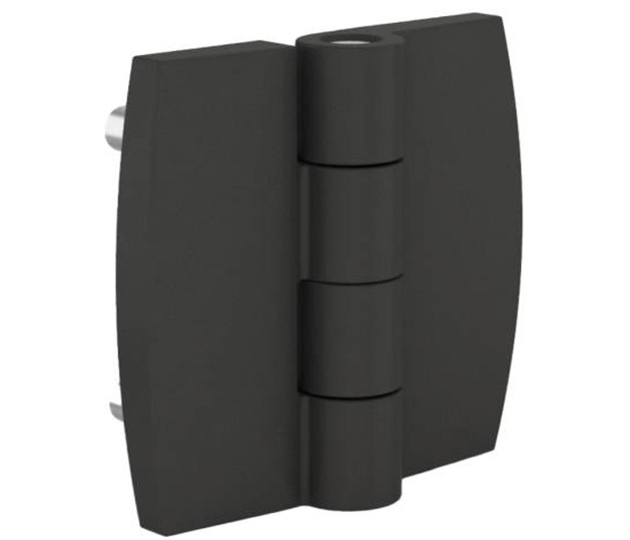 Hinge – Black Polyamide c/w M6 Studs 60 x 60mm