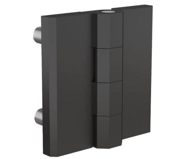 Hinge – Black Polyamide c/w M5 Studs 40 x 40mm
