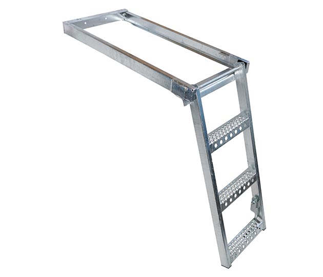 Ladder – Folding 3 Rung Zinc Plated