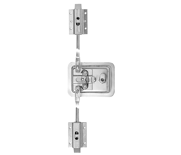 Stainless Steel Slam Paddle Lock c/w Rod Lock Set