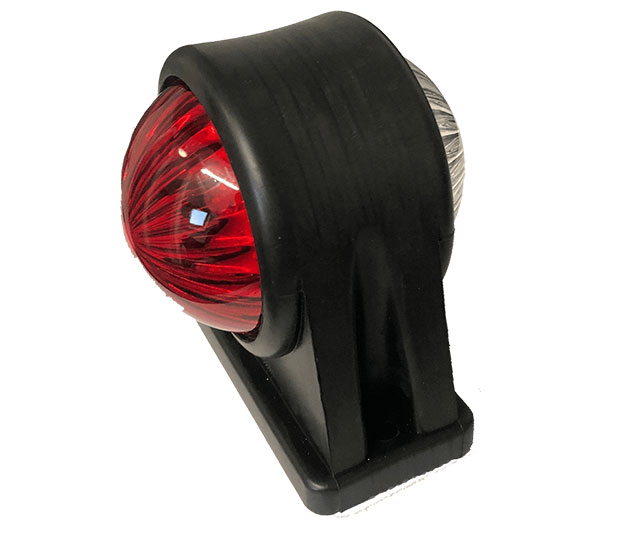 Marker Lamp LED – Rubber Red/White 10-30v