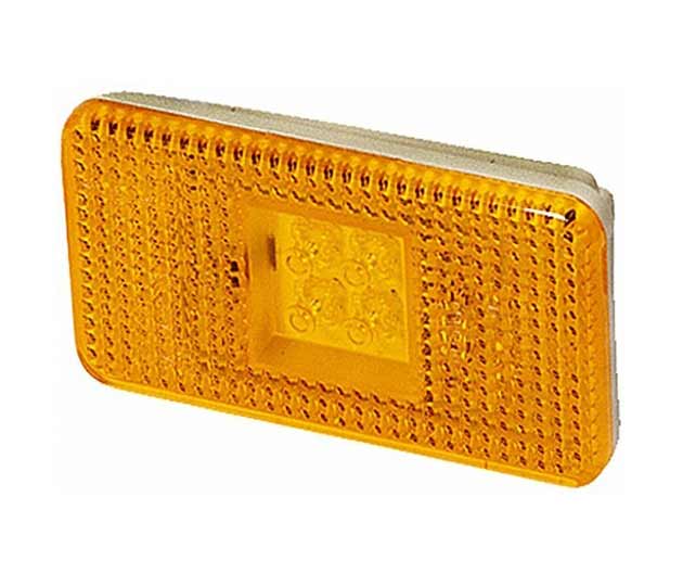 Marker Lamp LED Flush 24v Amber