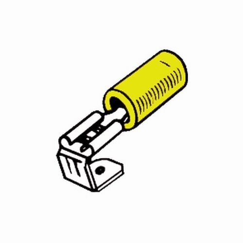 Terminal Piggy Back Yellow 6.3mm
