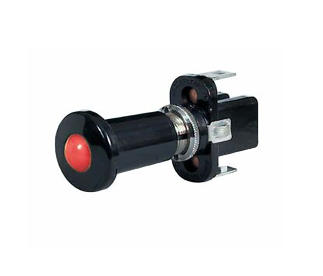 Switch – Push/Pull c/w Red Warning Light