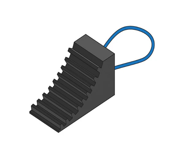 Wheel Chock- Rubber 174 x 90 x 94mm