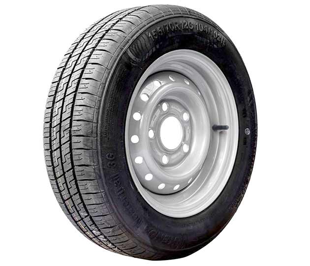 Wheel & Tyre 155/70R12 – 5 x 140 PCD
