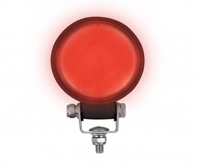 Work Lamp LED Round Compact- Red Output