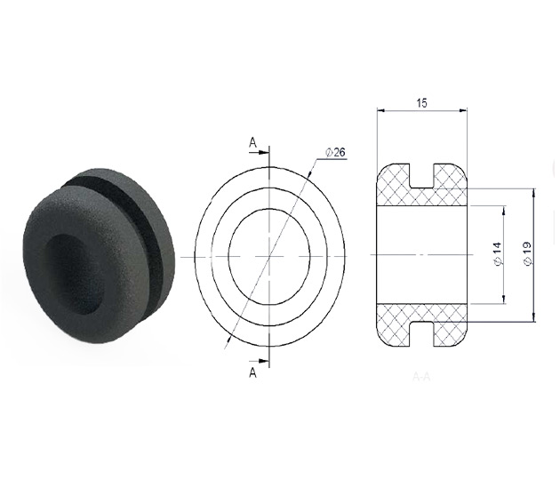 Window Hinge Rubber Grommet