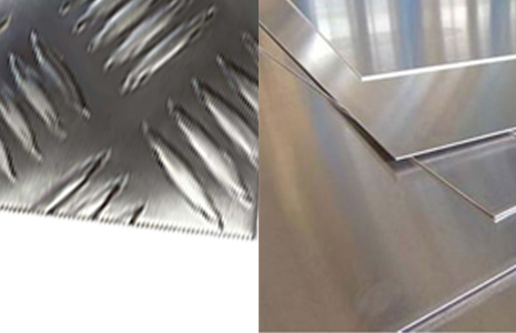 A selection of alloy sheet and mouldings.