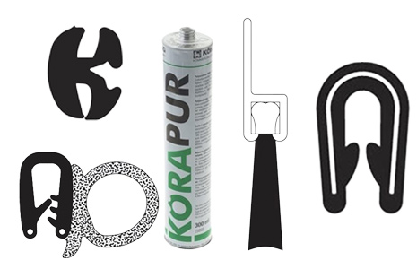 A selection of seals and adhesives.