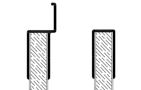 A selection of alloy door sections.