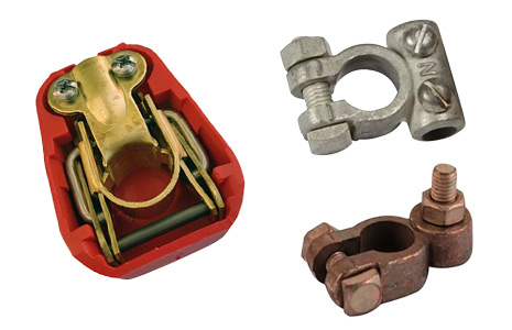 Selection of battery terminals.