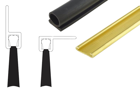 Selection of brush seals and carriers.