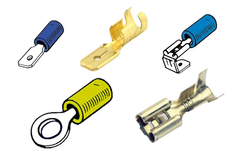Selection of cable terminals.
