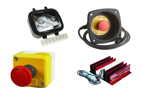 Selection of electrical sundry fittings.