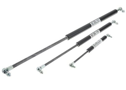 A selection of gas struts and end fittings.