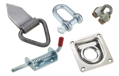 A selection of general ironwork fittings