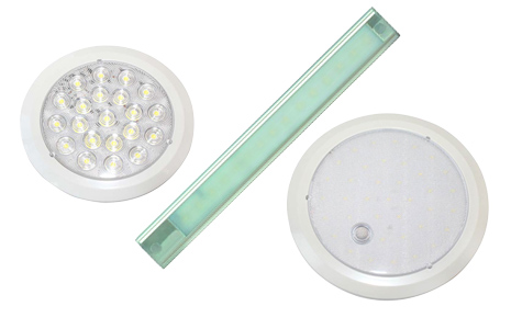 Selection of interior lamps.