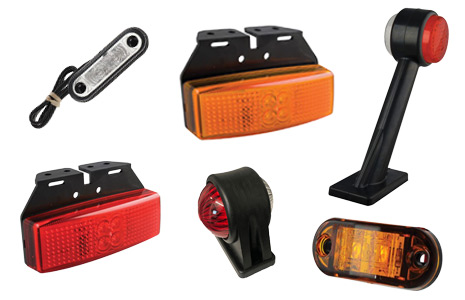 Selection of LED marker lamps.
