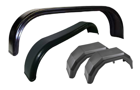 Selection of trailer mudguards.