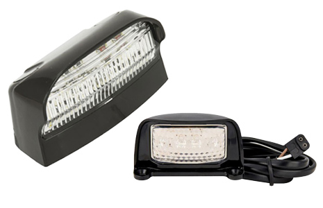 Selection of number plate lamps.