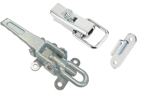 Selection of toggle and overcentre fasteners.