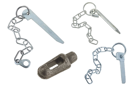 Selection of pin and chains.