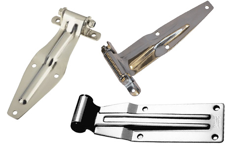 Selection of stainless steel rear door hinges.