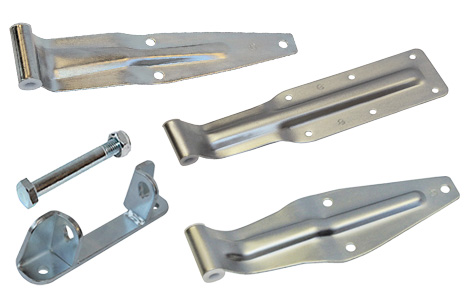 Selection of zinc plated rear door hinges.