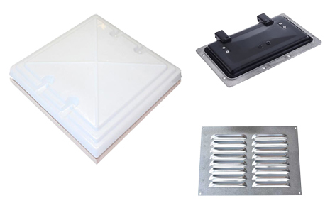 Selection of roof hatches and vents.