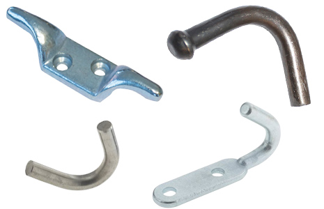 Selection of rope hooks.