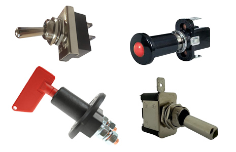 Selection of electrical switches.