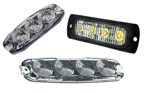 Selection of LED warning lamps.
